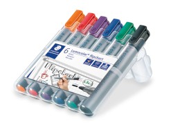 Flipchart-Marker Lumocolor®, nachfüllbar, 2 mm, STAEDTLER Box mit 6 Farben