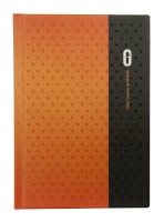 Notizbuch Diorama orange; DIN A6; kariert; Kladde mit: 80 Blatt