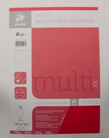 Multifunktionspapier 7X Colors, DIN A4,120 g/qm, intensiv rot, 35 Blatt