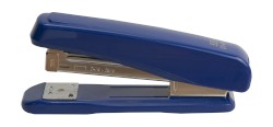 Tischheftgerät aus Metall blau, Lochabstand: 58 mm, Stanzleistung: 2,0 mm/20 Blatt