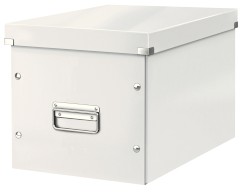 Archivbox Click & Store Cube, L, Hartpappe, weiß