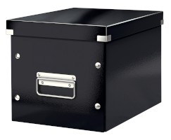 Archivbox Click & Store Cube, M, Hartpappe, schwarz