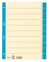 Trennblatt, A4, Karton, farbig bedruckt, hellblau, 100 Stück
