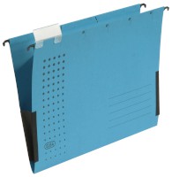Hängetasche ELBA chic® ULTIMATE® blau; Ausführung: 2 Leinenfrösche; DIN A4; 230 g/qm Karton (RC), 5 Stück