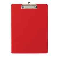 Klemmbrett PocketClip, PP-Kunststoffbezug, 230 x 320 mm, rot