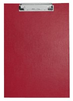 Schreibplatte A4 rot, Spezialklammer mit Hängeöse, für: DIN A4