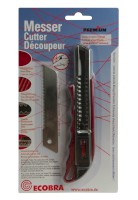Cutter Premium 18 mm mit Sägeklinge und Carbonstahlklinge