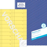 Formularbuch  Format: DIN A4, Bonbuch gelb, 1 - 1000 Bons fortlaufend