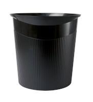 Papierkorb LOOP schwarz, Höhe: 287 mm, Volumen: 13 Liter
