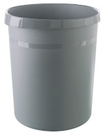 Papierkorb GRIP KARMA, 18 Liter, rund, 100% Recyclingmaterial, öko-dunkelgrau