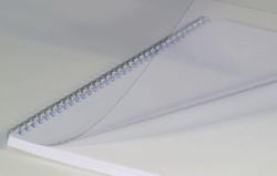 Einbanddeckel Kunststoff transparent klar, Folienstärke: 0,15 mm, für: DIN A4;