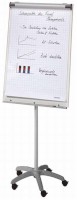 Multifunktionstafel weiß/grau, Ausführung: Kombi-Flipchart, Tafelgröße: 121 x 76 cm;