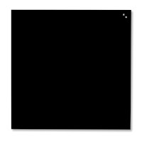 Glastafel 35 x 35 cm, schwarz