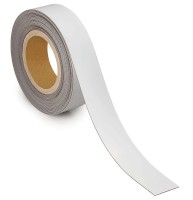 Kennzeichnungsband, magnethaftend, weiß, 40 mm x 10 m