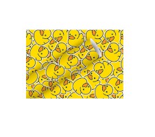 Geschenkpapier-Rolle "Little Ducks" gelb 200 x 70 cm