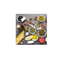 Serviette "Mediterranean Food" 25 x 25 cm 20er Packung
