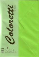 Coloretti Briefumschlag C5 Hellgrün im 5er Pack
