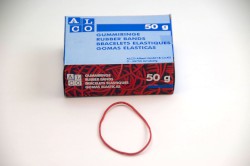 Elastico Gummiringe, rot Größe: 50 mm (No 8)