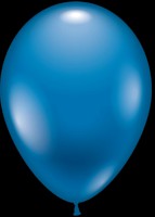 Luftballons rund, 100 Stück blau