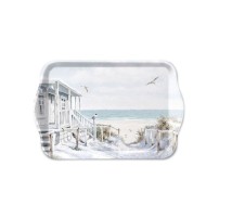Tablett "Beach Cabin" 13x21 cm aus Melamine