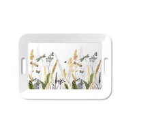 Tablett "Ornamental Flowers" 33x47 cm aus Melamine