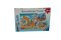 Puzzle 3 x 49 Teile "Große Baufahrzeuge" von Ravensburger