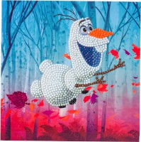 Crystal Art Karte "Disney Frozen - Olaf" 18x18 cm