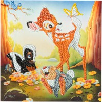Crystal Art Karte "Disney Bambi & Friends" 18x18 cm