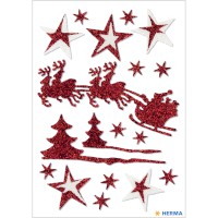 Sticker Weihnachten MAGIC "Scherenschnitte" beglimmert