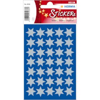 Sticker Weihnachten DECOR "Sterne" silber