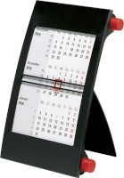 Dreimonatskalender – Tischkalender für 2022/2023 Ausführung: Drehknöpfe rot, Format: 110 x 183 mm